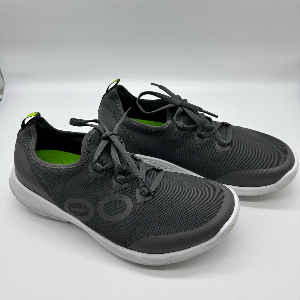 OOFOS Black and Gray Athletic Shoes
